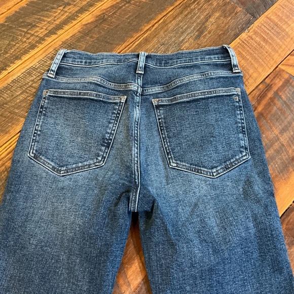Madewell Skinny Flare High Rise Dark Wash Jeans Size 28 - Picture 8 of 15